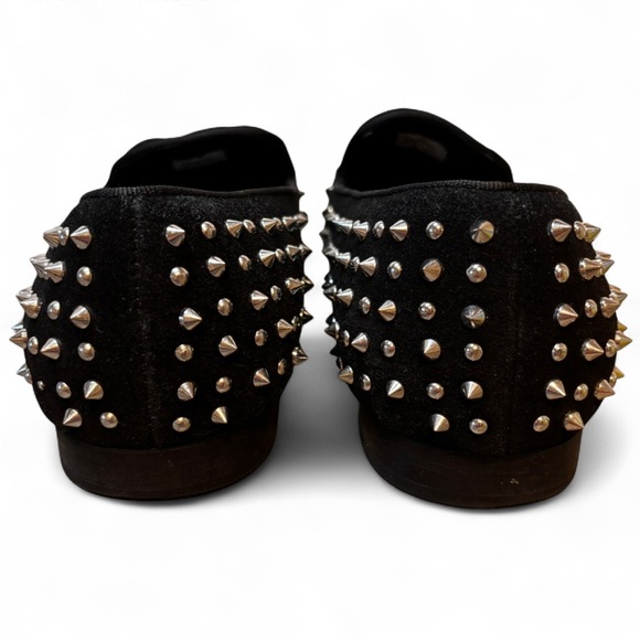 STEVE MADDEN Men’s Black Studded Loafers NWOB size 10 - Picture 3 of 7